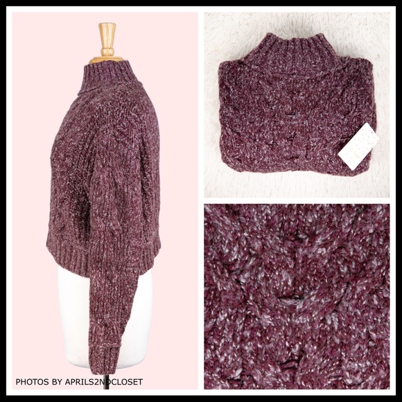 FREE PEOPLE BOHO PULLOVER CHUNKY KNIT SWEATER A2C - Picture 5 of 16